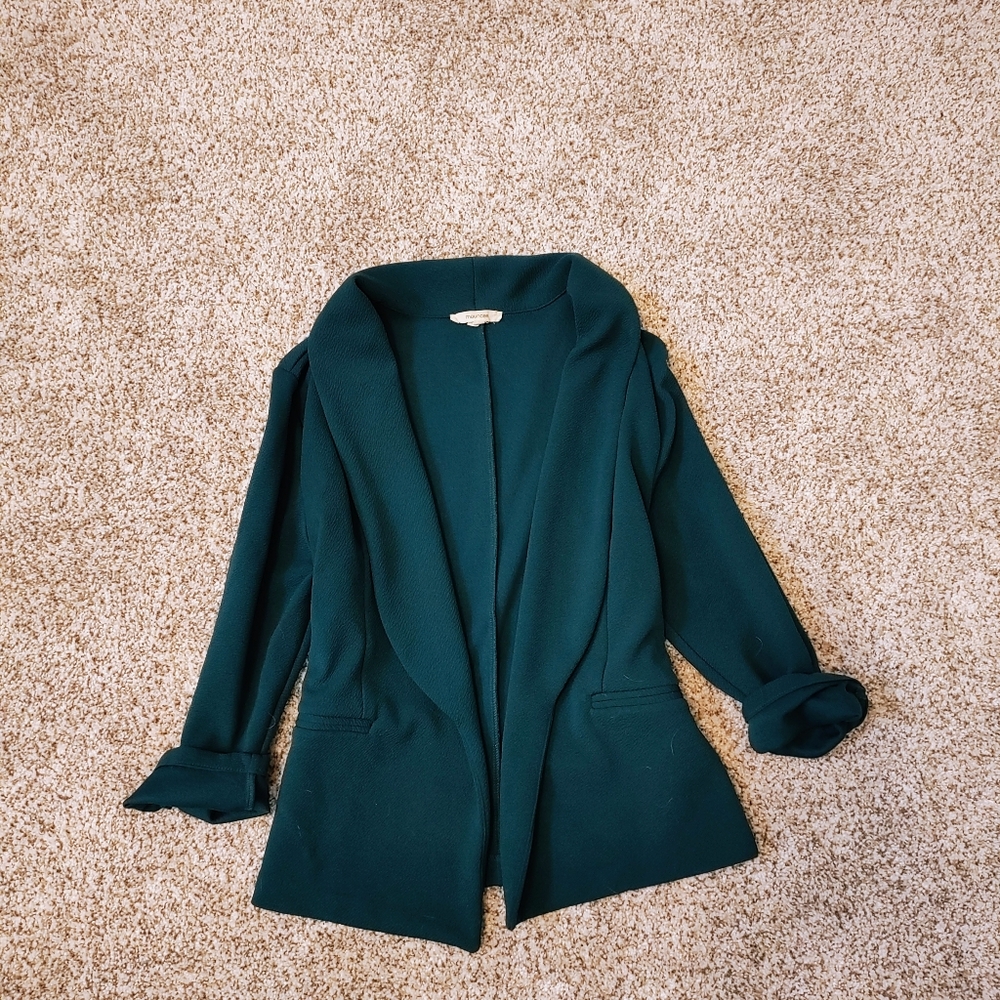 Maurice's 3/4 Sleeve Teal blazer